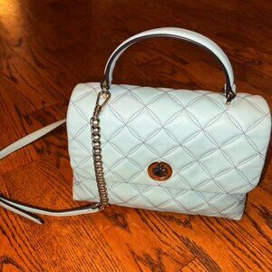 Kate Spade Natalia Top Handle Crossbody Satchel in Pale Blue